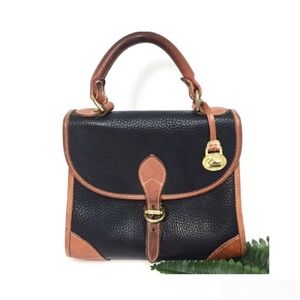 Vintage Dooney & Bourke Pebble Leather Tote Bag